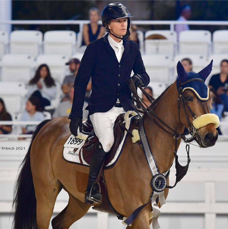Canadian show jumper Sean Jobin